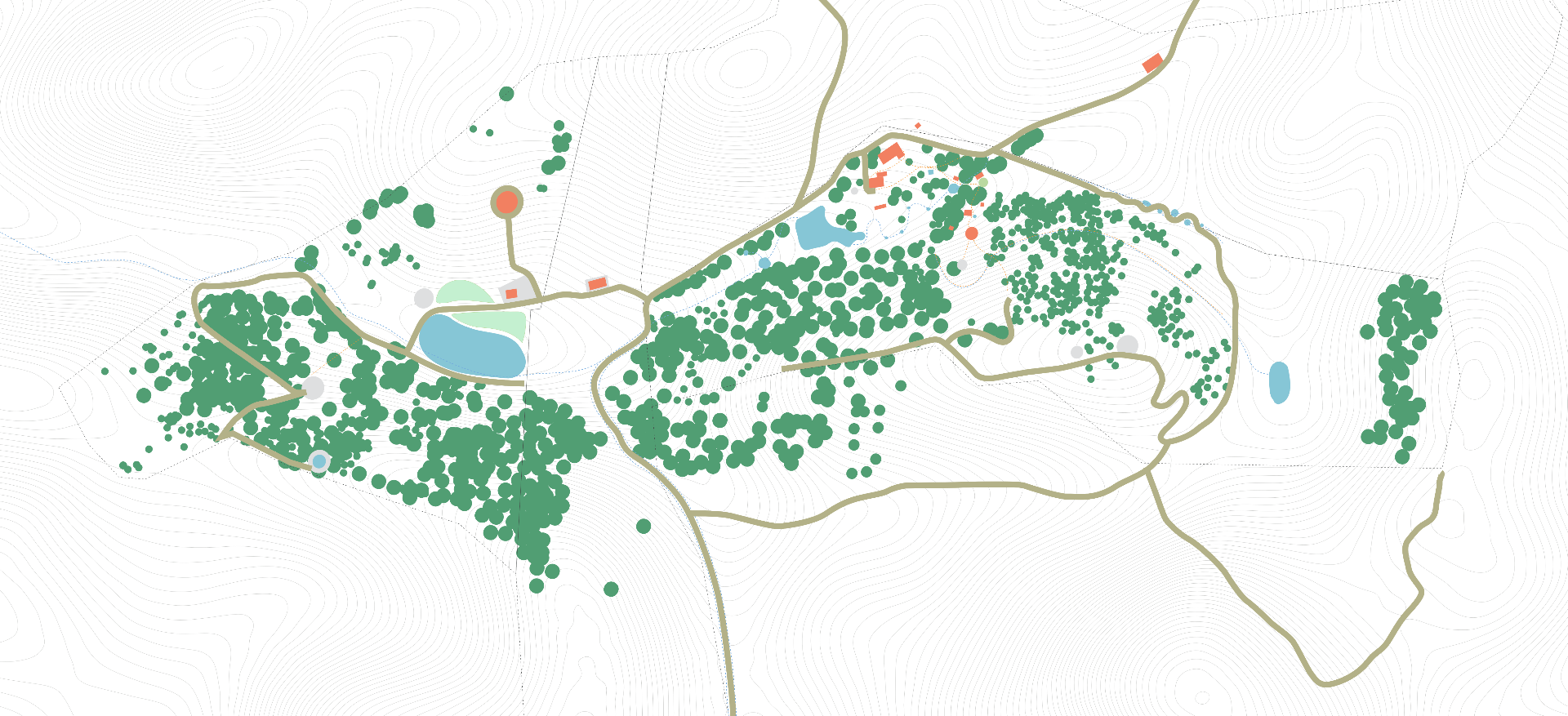 Map of Mosaic Village land